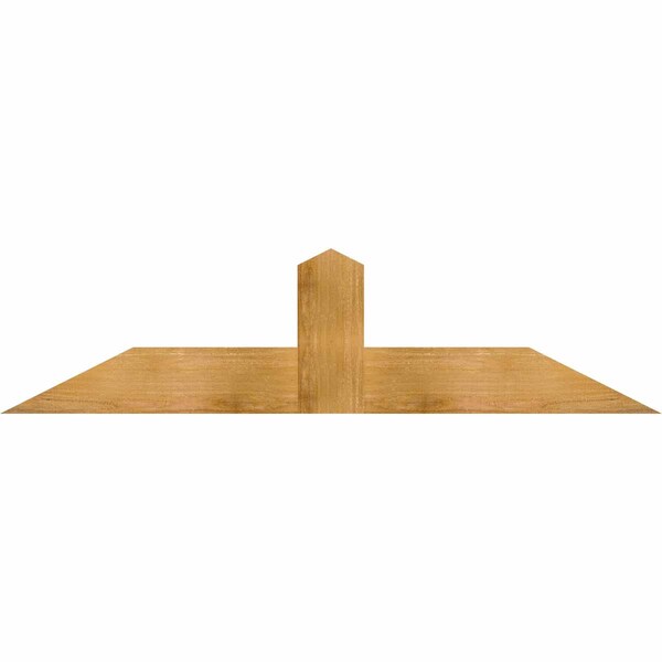 Ekena Millwork Portland Rough Sawn Timber Gable Bracket, Western Red Cedar, 60"W x 15"H x 2"D x 6"F, 6/12 Pitch GBW060X15X0206POR00RWR - main